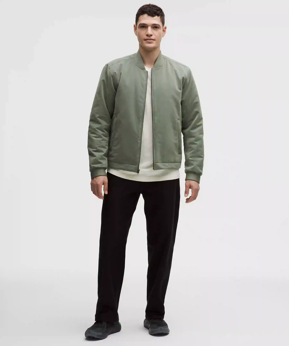 Insulated Cotton-Blend Bomber Jacket