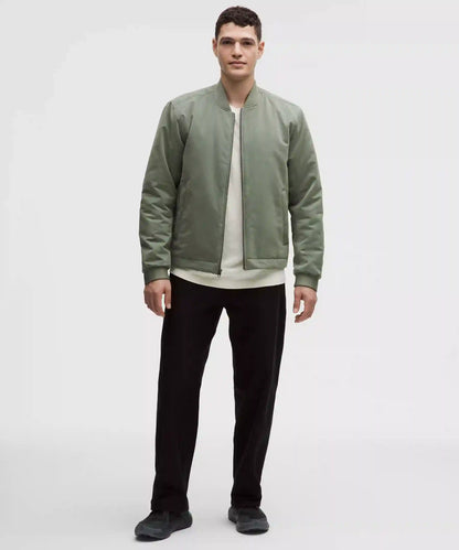 Insulated Cotton-Blend Bomber Jacket