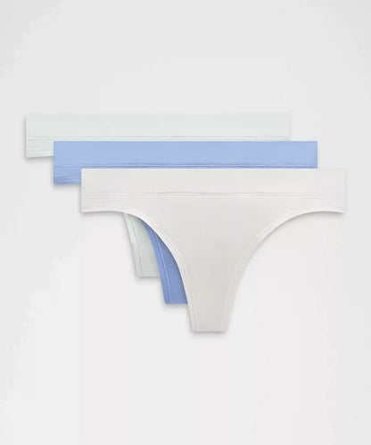 UnderEase Mid-Rise Thong Underwear *3 Pack