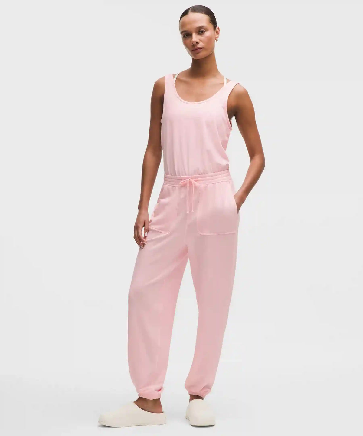 BeCalm Cinch-Waist Jumpsuit