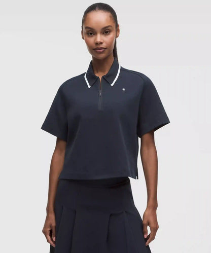 Cotton-Blend Pique Short-Sleeve Polo Shirt