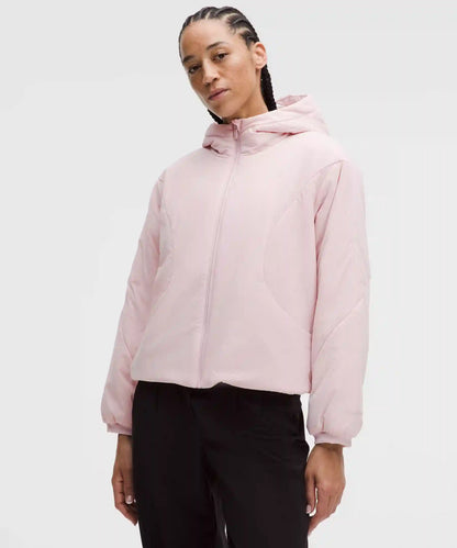 Water-Resistant Insulated Hooded Jacket