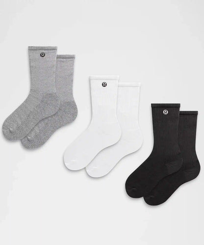Unisex Daily Essential Quarter Socks *3 Pack