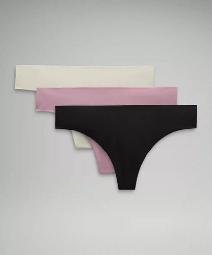 InvisiWear Mid-Rise Thong Underwear *3 Pack