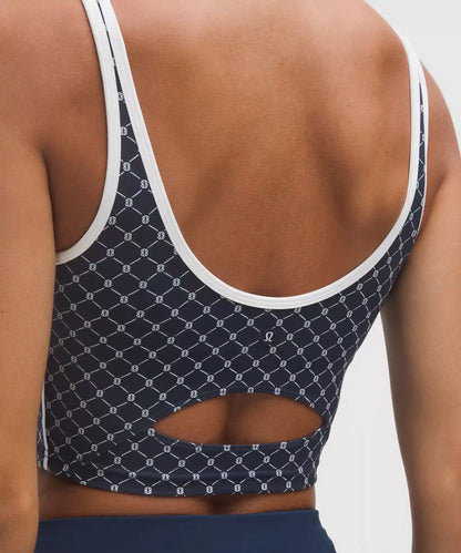 Scoop-Neck Cutout Tennis Tank Top *Medium Support, B/C Cup