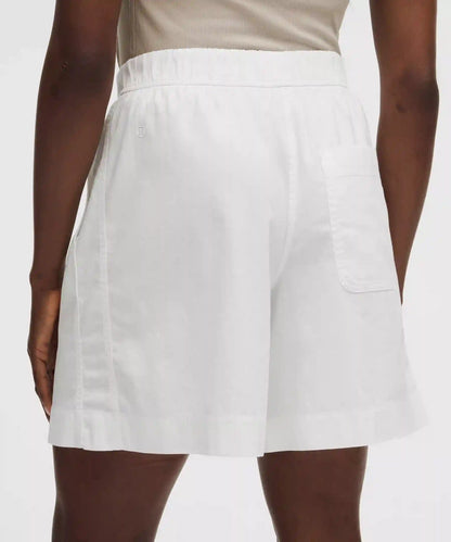 LuluLinen High-Rise Relaxed-Fit Short 7"