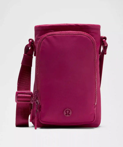 Water Bottle Crossbody with Front Pocket 2L