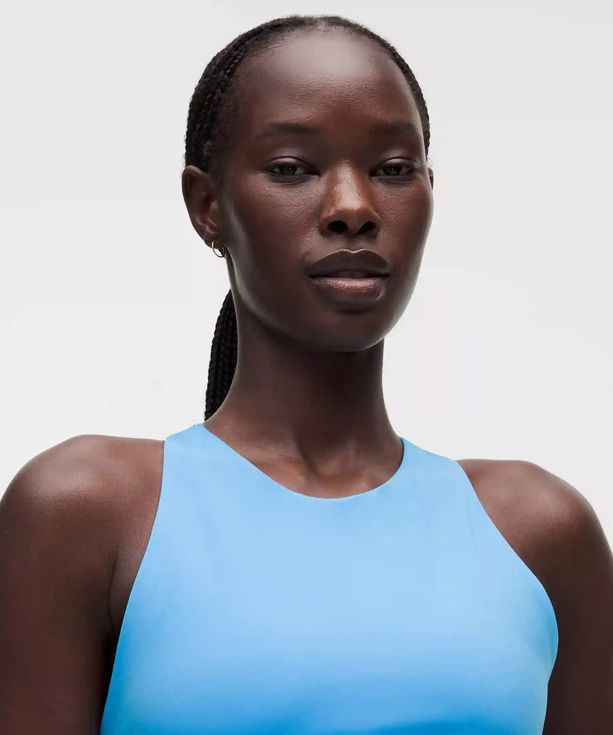 Racerback High-Neck Tennis Tank Top *B/C Cup