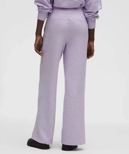 Scuba Mid-Rise Wide-Leg Pant *Waffle