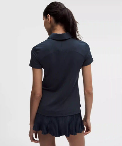 Quick-Dry Short-Sleeve Polo Shirt Straight Hem *Logo