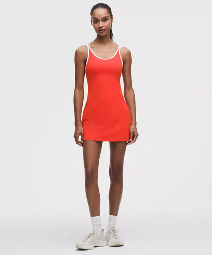 Scoop-Neck Cutout Tennis Dress