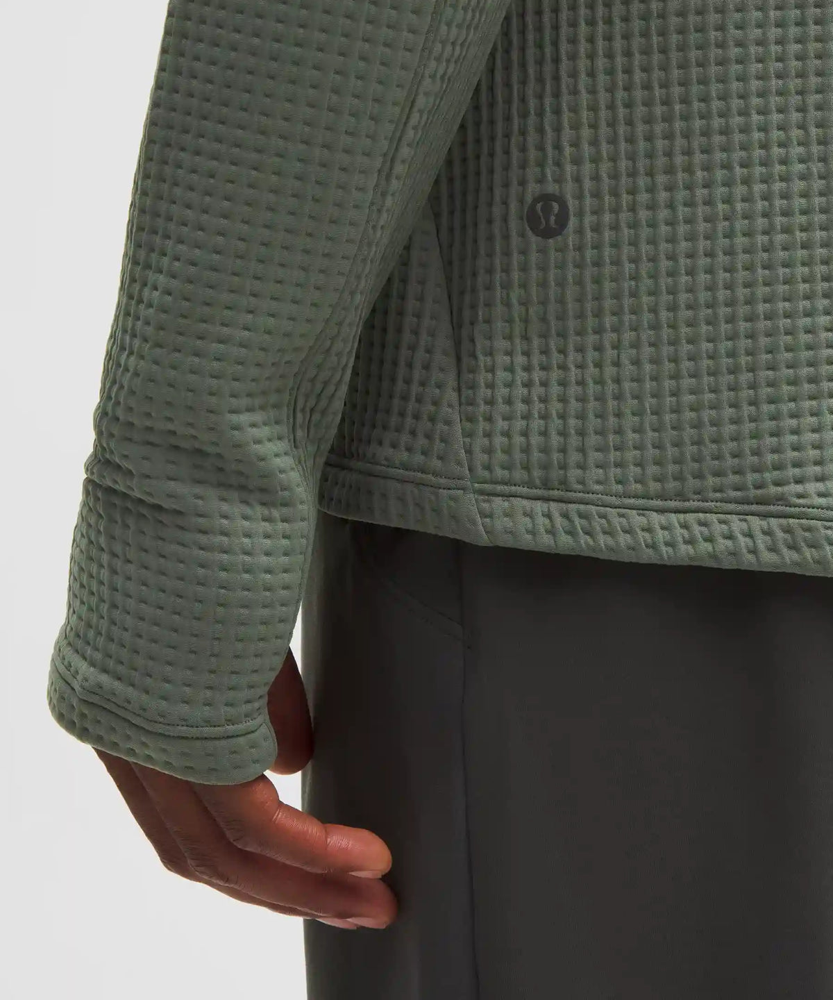 Waffle-Knit Half Zip