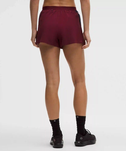High-Rise Split Short 3" *Stripe