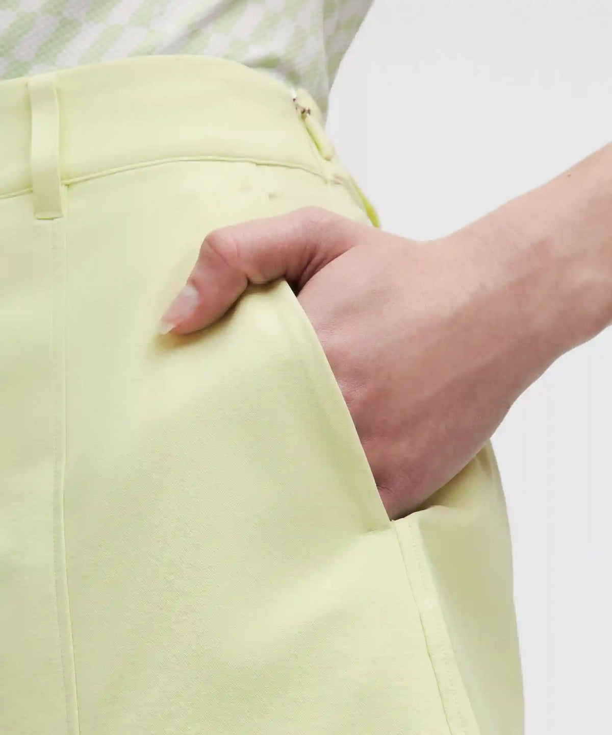 Stretch Twill Front Pleat Golf Skirt