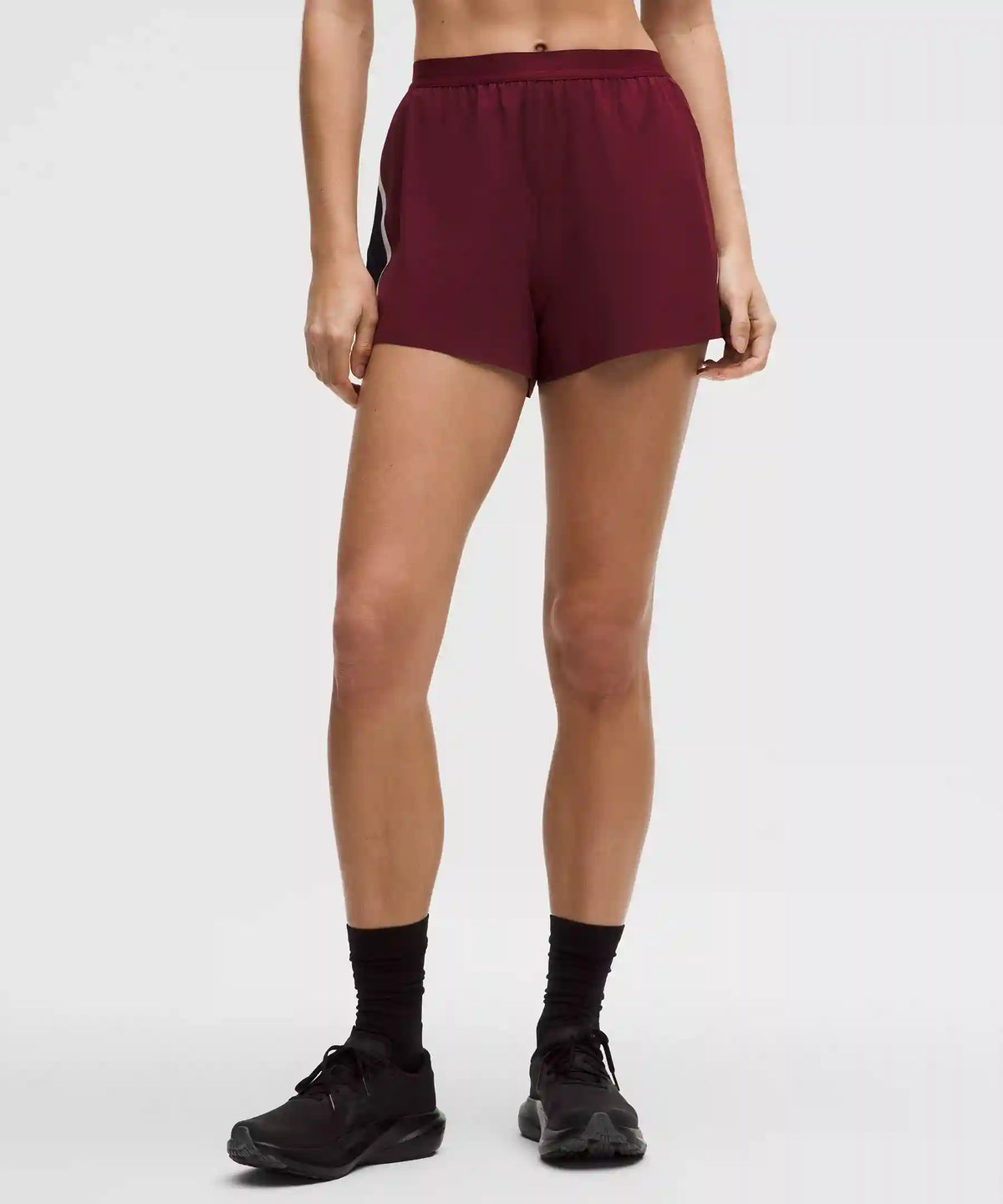 High-Rise Split Short 3" *Stripe
