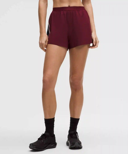High-Rise Split Short 3" *Stripe