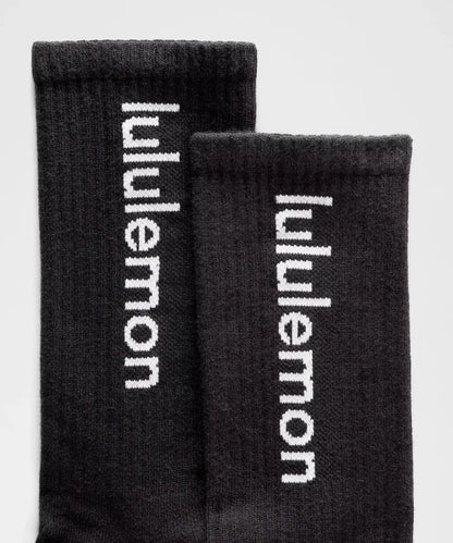 Unisex Daily Essential Crew Socks *Wordmark