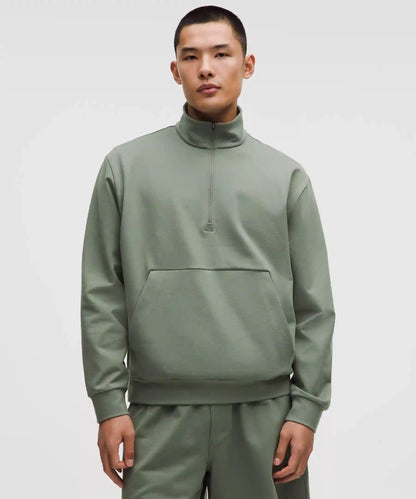 Heavyweight Soft Jersey Half Zip