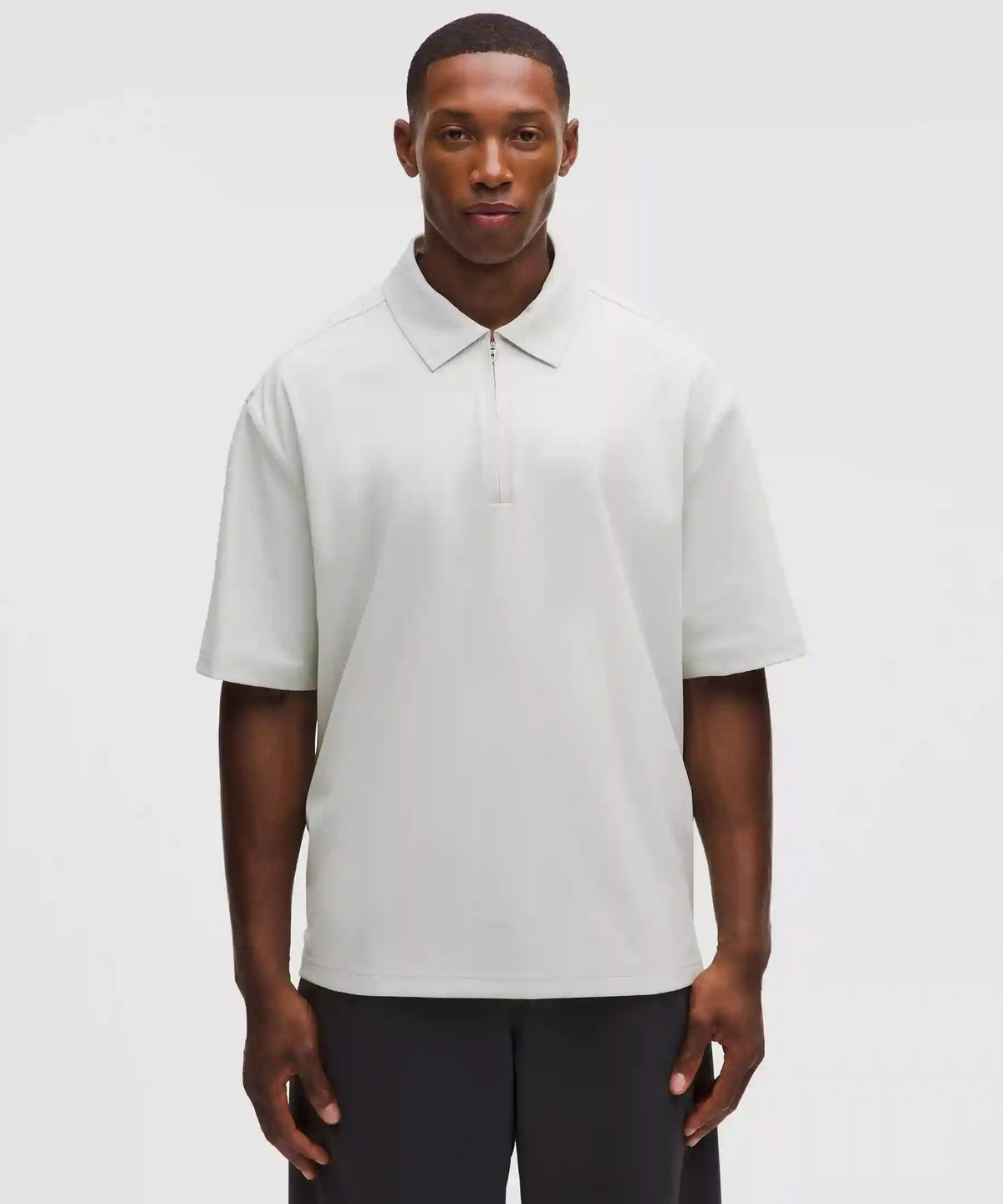 Daydrift Oversized Zip-Neck Polo Shirt
