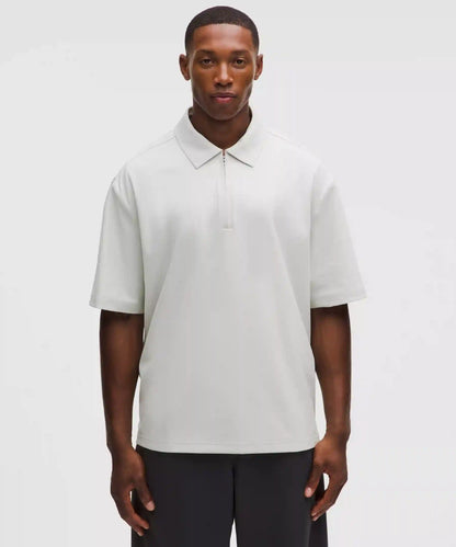 Daydrift Oversized Zip-Neck Polo Shirt
