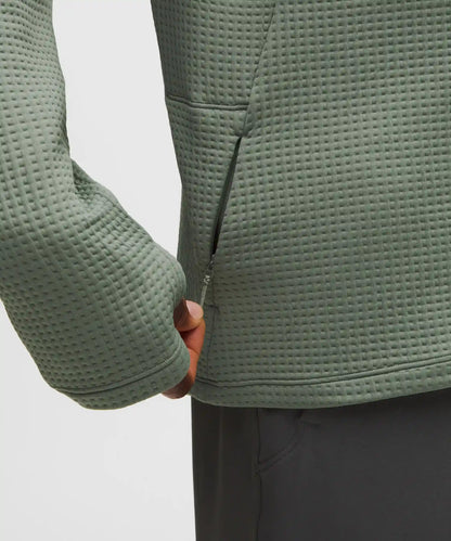 Waffle-Knit Half Zip