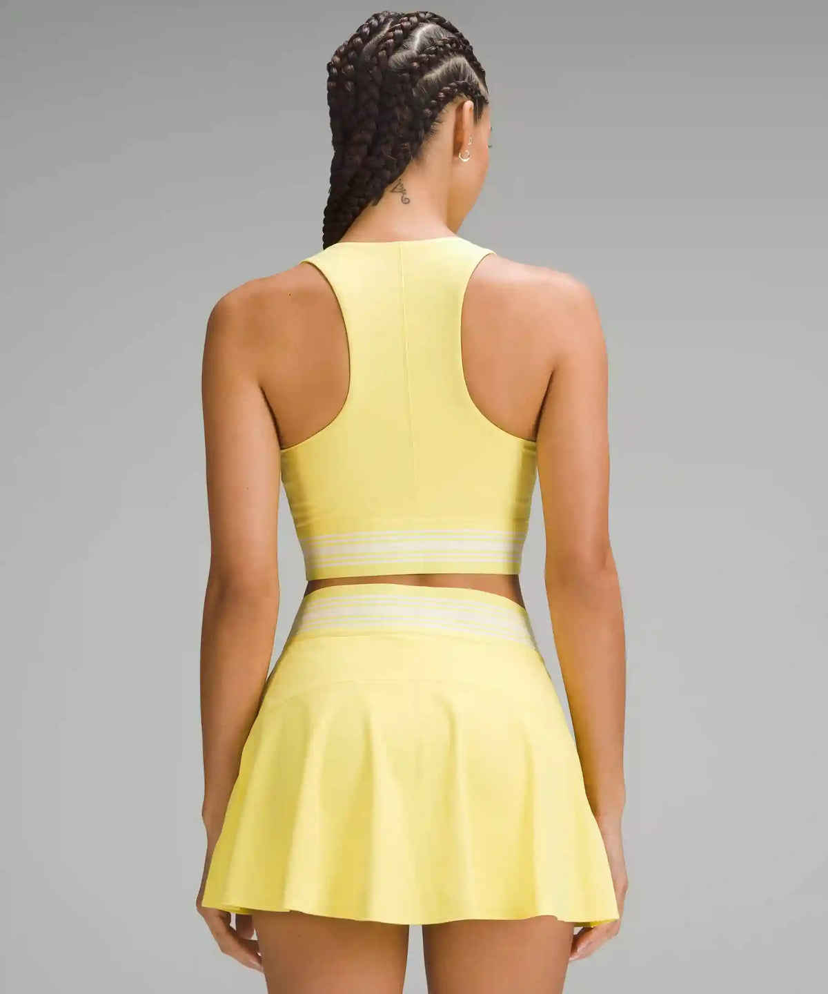 V-Waist Cropped Tennis Tank Top *Medium Support, B/C Cup