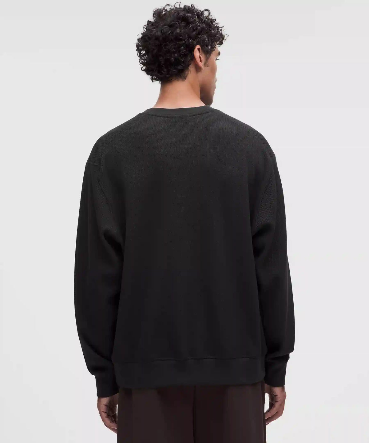 Cotton-Blend Waffle-Knit Long Sleeve