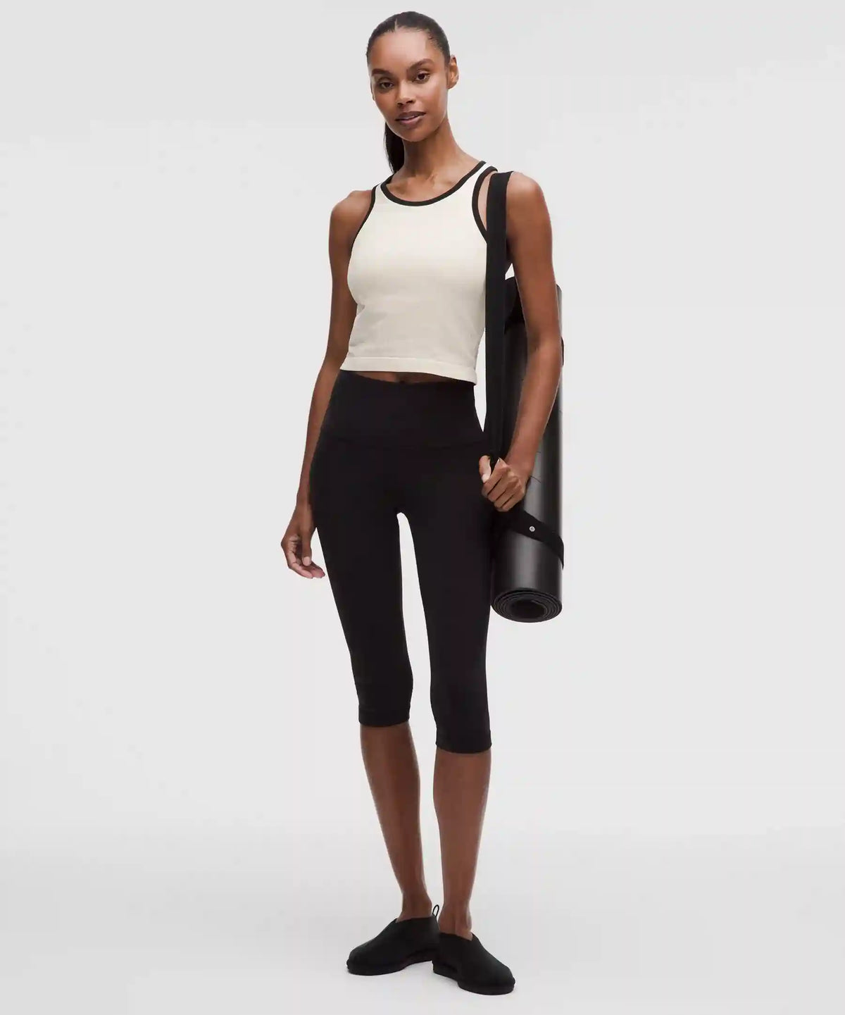 Ebb to Street Cropped Racerback Tank Top *Contrast