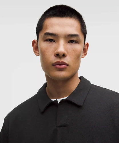 Pique Performer Johnny-Collar Short-Sleeve Shirt