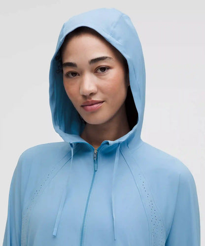 Sleek Perforated Running Jacket