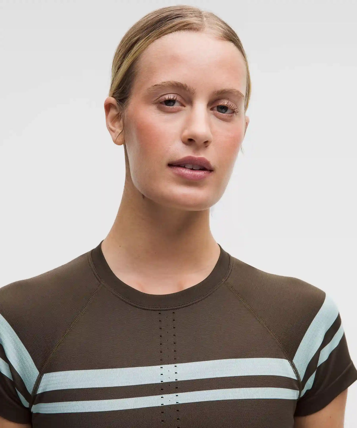 Swiftly Tech Cropped Short-Sleeve Shirt 2.0 *Stripe