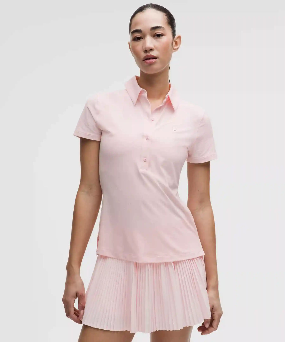 Quick-Dry Short-Sleeve Polo Shirt Straight Hem *Logo