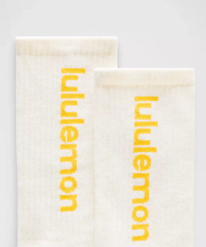 Unisex Daily Essential Crew Socks *Wordmark