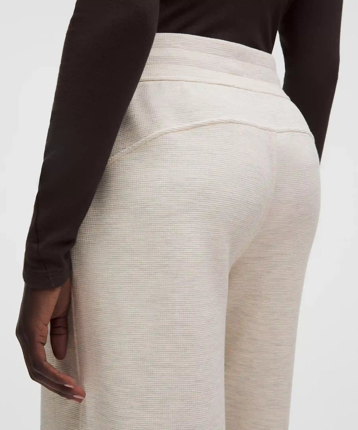 Scuba Mid-Rise Wide-Leg Pant *Waffle