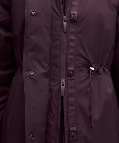 Waterproof Insulated Cinch-Waist Parka