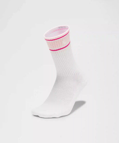 Unisex Daily Essential Crew Socks *Retro Stripe