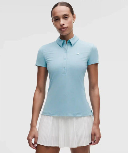 Quick-Dry Short-Sleeve Polo Shirt Straight Hem *Logo