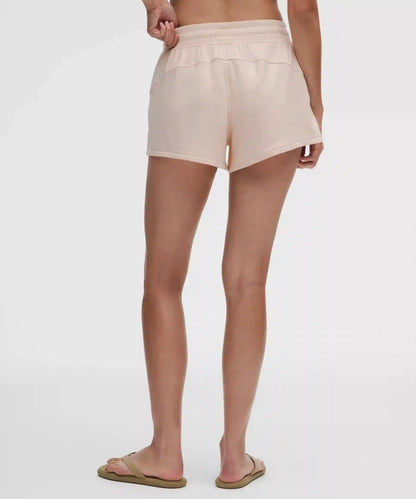 BeCalm Mid-Rise Wide-Waistband Short 3"