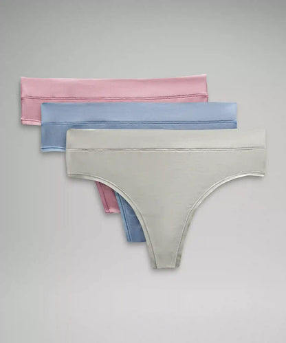 UnderEase High-Rise Thong Underwear *3 Pack