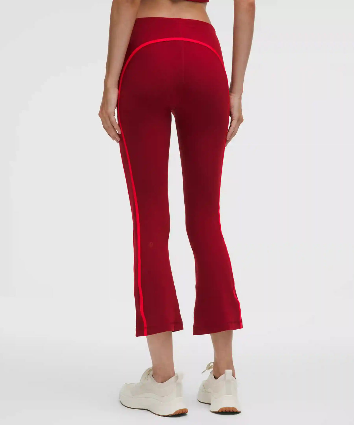 Nulu Sporty Trim Mid-Rise Flared Pant