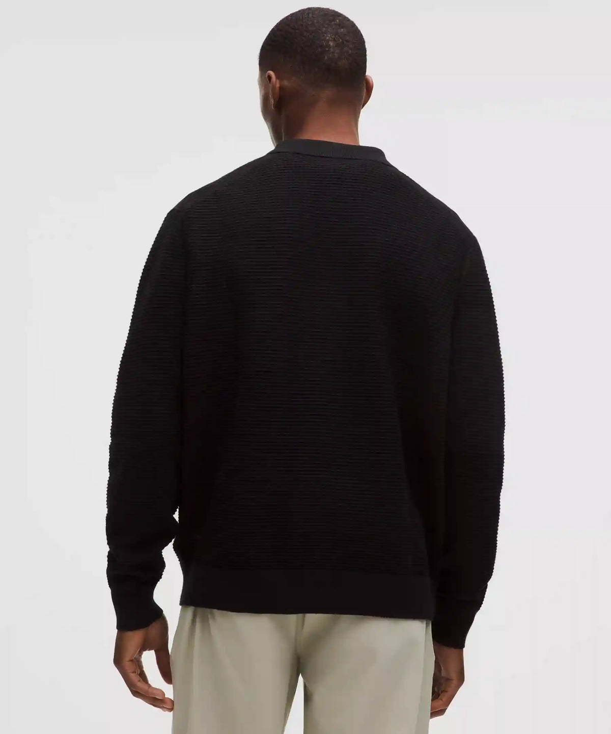 Cotton-Blend Knit Collared Cardigan