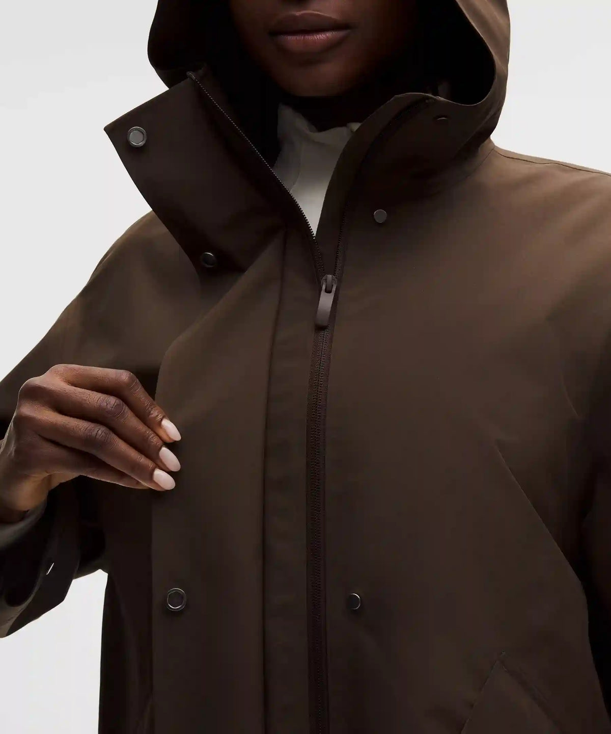 Oversized Cocoon Rain Coat