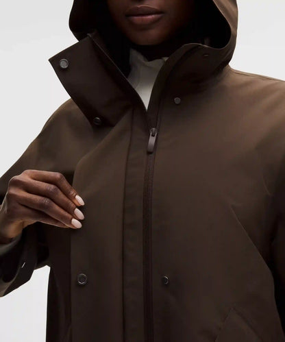 Oversized Cocoon Rain Coat