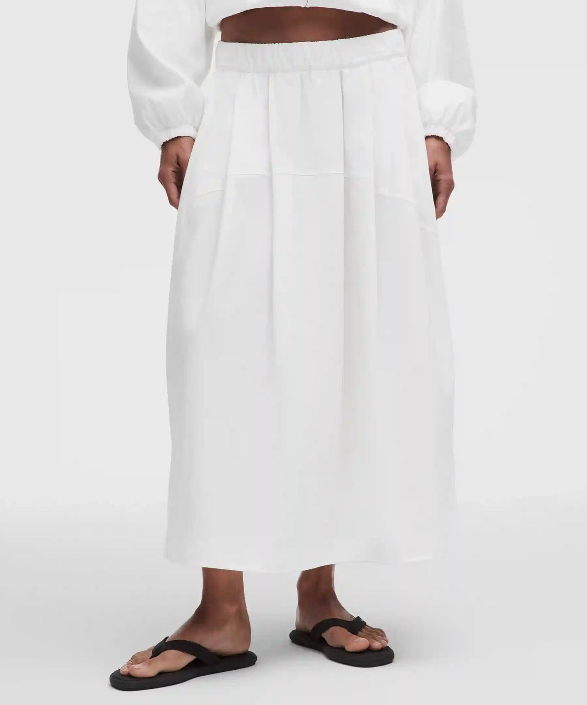 LuluLinen Adjustable-Hem Maxi Skirt