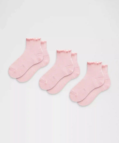 Unisex Power Stride Ankle Socks 3 Pack *Lettuce Edge