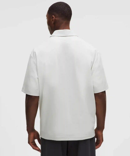 Daydrift Oversized Zip-Neck Polo Shirt