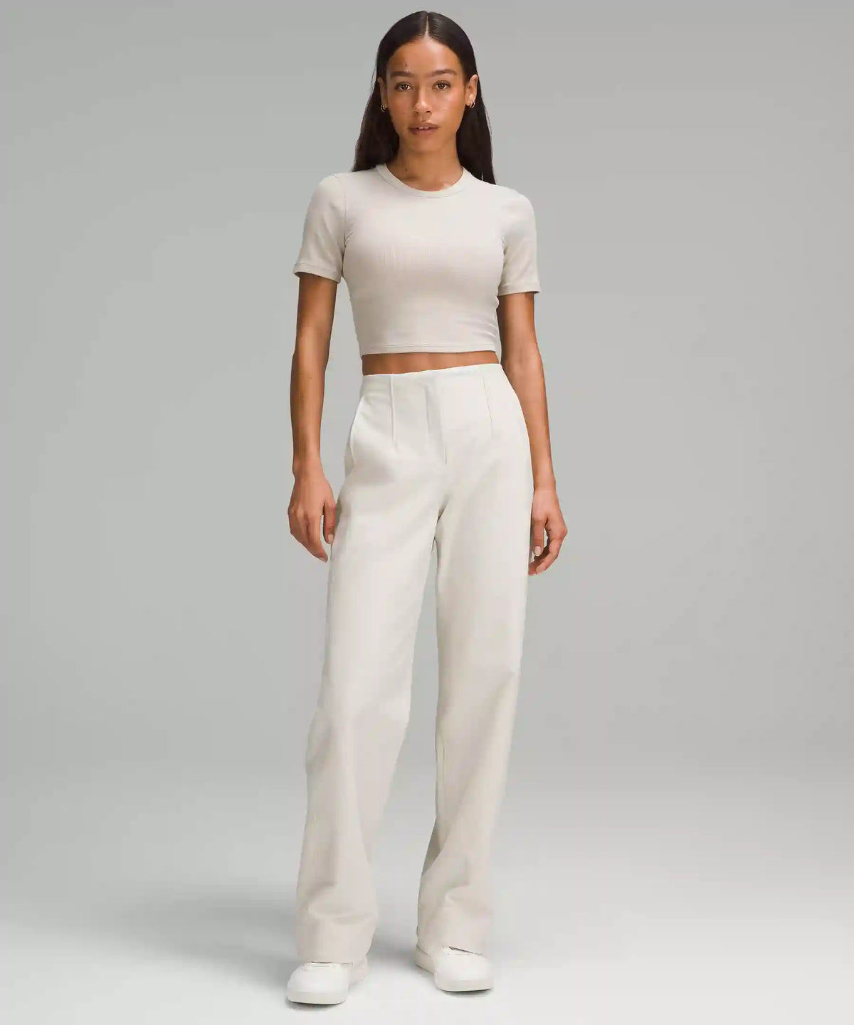 Hold Tight Straight-Hem Cropped T-Shirt