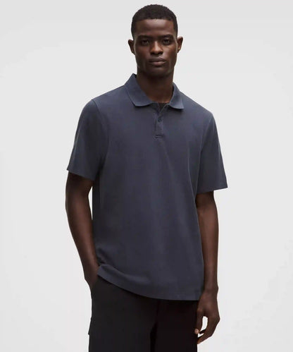 Cotton Pique Short-Sleeve Polo Shirt