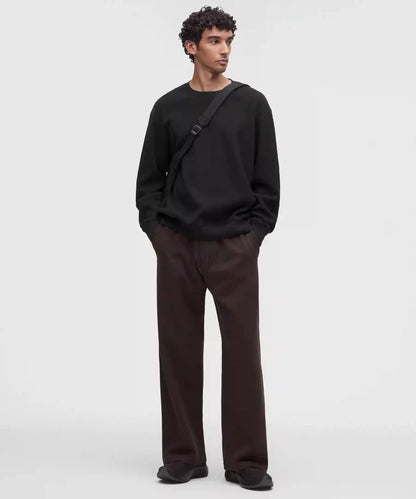 Cotton-Blend Waffle-Knit Long Sleeve