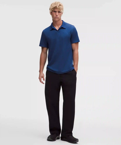 Textured Seamless Polo Shirt